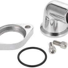 FSLLOVE FANGSHUILIN Aluminum Water Neck Swivel 15 Degree Fit for Chevy 327 350 454 396 (Color : Silver)