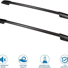 Fastspace Roof Rack Side Rails Fit for Toyota Highlander 2008-2013 Top Roof Baggage Rack - Max Load 150LBS 2 Pcs Aluminum Luggage Top Rail Cargo Rooftop Carrier