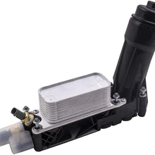 Ensun 5184294AE Engine Oil Cooler Housing Filter with 2 Sensor replacement for 2011-2013 300 Town & Country, Dodge Grand Caravan, Grand Cherokee, Ram 1500 3.6L V6 Engine