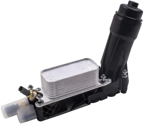 Ensun 5184294AE Engine Oil Cooler Housing Filter with 2 Sensor replacement for 2011-2013 300 Town & Country, Dodge Grand Caravan, Grand Cherokee, Ram 1500 3.6L V6 Engine