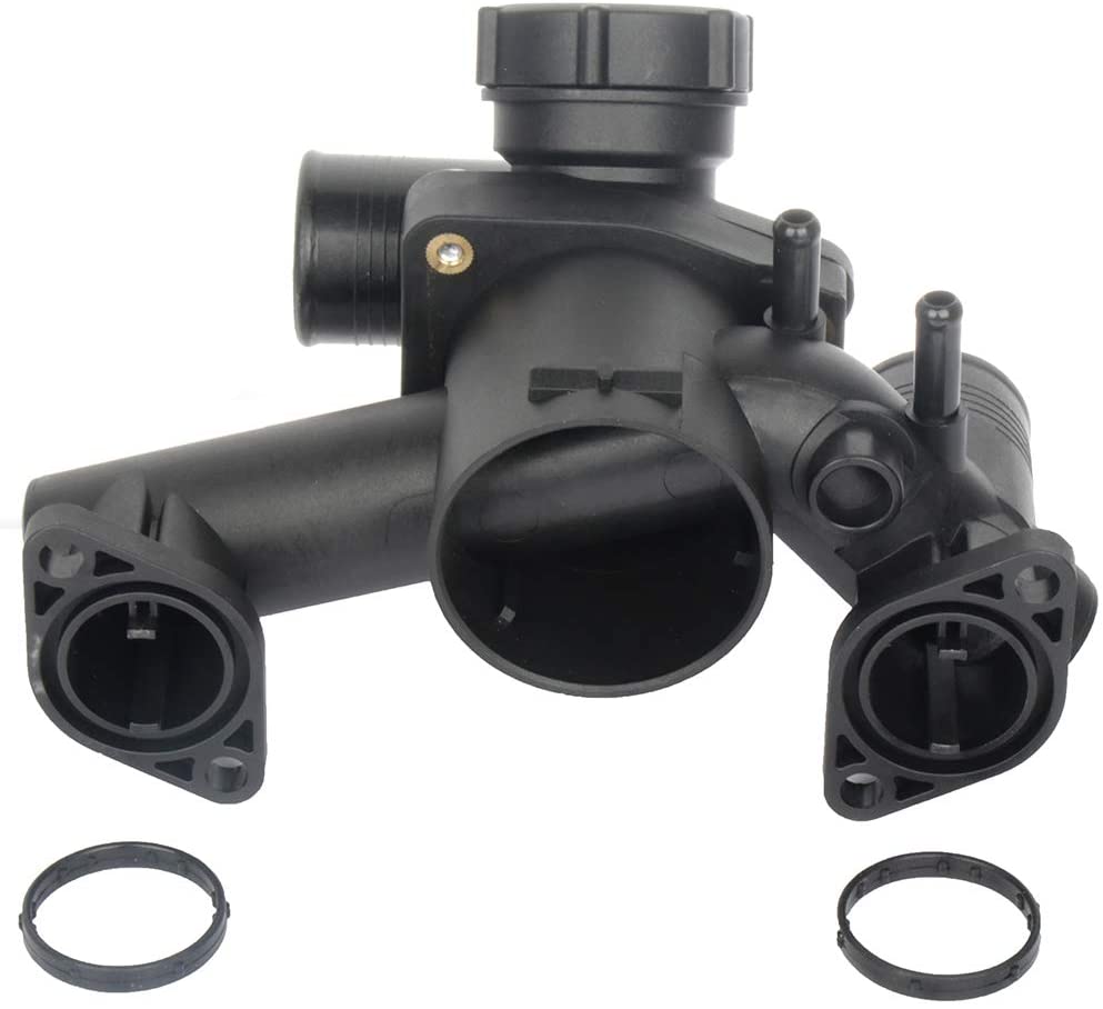 LSAILON Water Outlet Housing Thermostat Kit 902-9033W4Z8548AD Compatible with 2003-2005 Ford Thunderbird,2003-2006 Lincoln LS