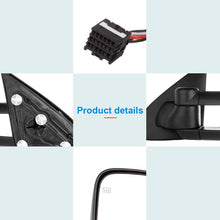 ZENITHIKE Tow Mirrors with Driver and Passenger Side Power Operation Heated No Turn Signal Light Towing Mirrors Compatible with for 2014-2018 Chevy G-MC 1500 2015-2019 Chevy G-MC 2500/3500 HD