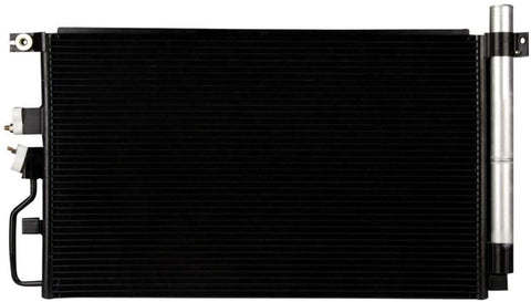 VioletLisa All Aluminum Air Condition Condenser 1 Row Compatible with 2007-2009 XL-7 3.6L V6 Without Oil Cooler