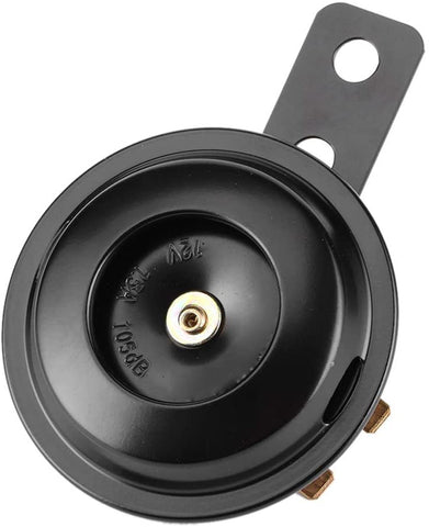 Motorcycle Universal Mini Horn,77mm 12V 105dB Loud Clear Sound Metal Durable Horn Speaker,Black