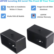 ADPOW Compatible with Leveling Kit 2”Rear Leveling Lift Kit Chevy GMC Silverado 1500/Sierra 1500 2WD/4WD 2007-2019 2 Inch Rear Strut Spacer Suspension Lift Kit Lift Spacers
