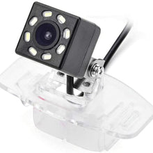 eHANGO Car Rear View Camera with 4 Pin to RCA Cable Bracket License Plate Lights Housing Mount for Honda Civic/Honda Accord/Honda Spirior/Honda City/Fit Sedan/Honda Civic/Ciimo (8 LED)