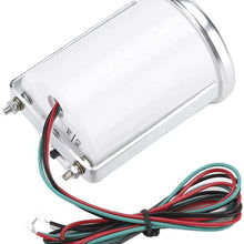 Duokon 52mm/2in 0-10000 RPM Tachometer LED White Light Pointer Tach Gauge Smoke Lens 12V