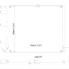 HSY New All Aluminum Material Automotive-Air-Conditioning-Condensers, For 1991-1998 Saab 9000