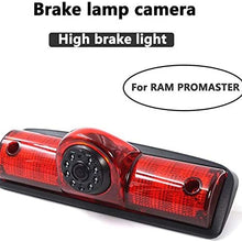Mintus Backup Brake Light Reversing Rear View Camera CMOS for Dodge RAM PROMASTER Cargos Van Waterproof 170 Third Brake Light Camera