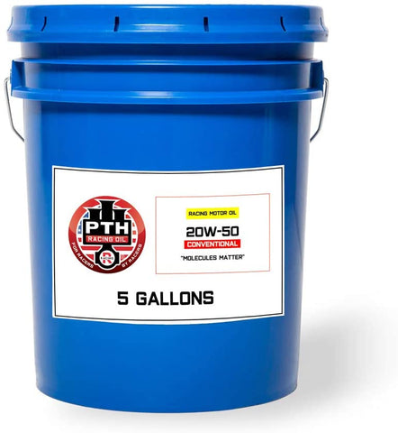 PTH Racing Oil Conventional 20W-50 Racing Motor Oil (5 Gallon Pail)