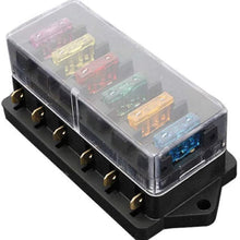 6 Way Fuse Holder Box Car Vehicle Circuit Blade Block With Fuse Block Car Electronics Accessories Auto Replacement