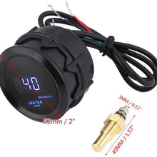 Temperature Gauge for Car, Keenso 40-150℃ Water Temperature Gauge 2 Inch 52mm Blue LED Digital Car Outside Temperature Gauge w/Sensor