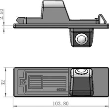 Misayaee Rear View Back Up Reverse Parking Camera in License Plate Lighting Night Version (NTSC) for BMW 1er Series /M1 E81 E87 F20 F21 116i 118i 120i 135i