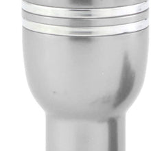 Thruifo Push Button Car Knob Shifter Head, Aluminum Alloy Gear Stick Shift Fit Most Automatic Vehicles, Black