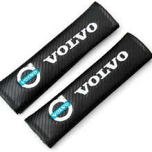 2pcs VOLVO Carbon Fiber Car Styling Accessories Seat Belt Shoulders Pad Truck Cover V40 V60 S60 S80 XC60 XC90