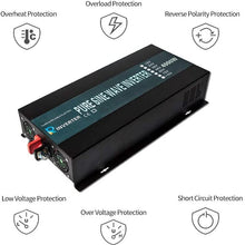 WZRELB 4000W 12V 120V Pure Sine Wave Solar Power Inverter with Remote Control Switch