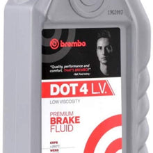 Brembo Premium Brake Fluid DOT 4 LV Low Viscosity L04210 - 1 Liter