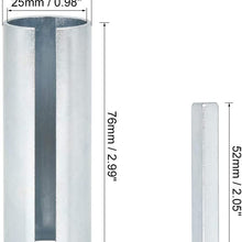 X AUTOHAUX 1" to 1 1/8 Inch -1/4" Engine Shaft Sleeve Adapter Kit with Step Key for Car