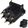 Distributor Cap and Ignition Rotor Kit Compatible with 5.0L, 5.7L, 350 V-8 MerCruiser Engines Made by General Motors with Delco HEI Ignition - Replaces 808483Q1, 18-5281 GM V8 Tune-up Kit