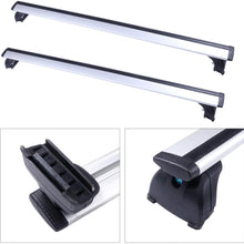 Aintier 2Pcs 49" Adjustable Aluminum Cross Bar Roof Rack Compatible with Audi Q5 2009-2016,for Audi Q7 2007-2016 Roof Top Rail Rack Crossbar Luggage Cargo Carrier Roof Rack Set with Lock