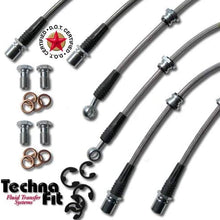 Techna-Fit Brake Line Kit Subaru 2001-2004 L LS 6 line brake kit - SUB-1108BK