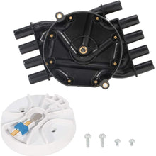 SCITOO Ignition Distributor Cap and Rotor Compatible with 1999-2002 Chev-y Cadillac GMC Savana 5.0L 5.7L for DR474 DR331