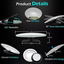 TRUE LINE Automotive 2 Piece Round Mirror Blind Spot Mirror Kit 360 Degree Adjustable Safety Stick on