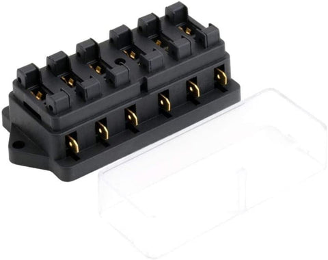 12v 6 Way Fuse Box Block Fuse Holder Box Car Vehicle Circuit Automotive Blade Car Fuse Accessory Tool