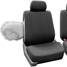 FH Group FB052102 Supreme Cloth Seat Covers (Charcoal) Front Set with Gift - Universal Fit for Cars, Trucks & SUVs