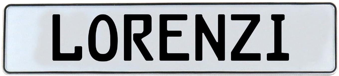 Vintage Parts 683109 Vintage Parts 683109 Lorenzi White Stamped Aluminum Street Sign Mancave Wall Art, 1 Pack