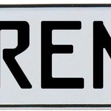 Vintage Parts 683109 Vintage Parts 683109 Lorenzi White Stamped Aluminum Street Sign Mancave Wall Art, 1 Pack