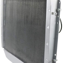 OzCoolingParts 66-79 Ford F-Series Radiator, 4 Row Core All Aluminum Radiator for 1966-1979 1968 1970 75 76 Ford Bronco F-100 F-150 F-250 F-350 Pickup Truck L6 V8 Engines