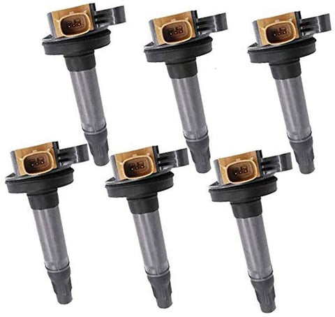 Amrxuts 6pcs DG549 BL3Z-12029-B Ignition Coil Packs for 2013-2017 ford Expedition Explorer F-150 Flex Taurus Transit for Lincoln MKS MKT Navigator 3.5L V6 DG-549 C1814 UF646 BL3Z-12029-C