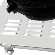 OzCoolingParts 73-91 Chevy C/K/R Series Fan Shroud Kit, Aluminum Radiator Louver Shroud + 2 x 12" Cooling Fan Kit for 1973-1991 Chevy C10 C20 C30 K10 K20 K30 Pickup Trucks Suburban Blazer/GMC Jimmy