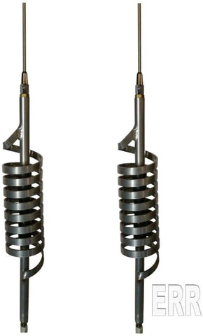 Dual Monkey Made CB Radio Antennas - Short Shaft - 49 Inch Stinger MM9 30k Watts 2 Items