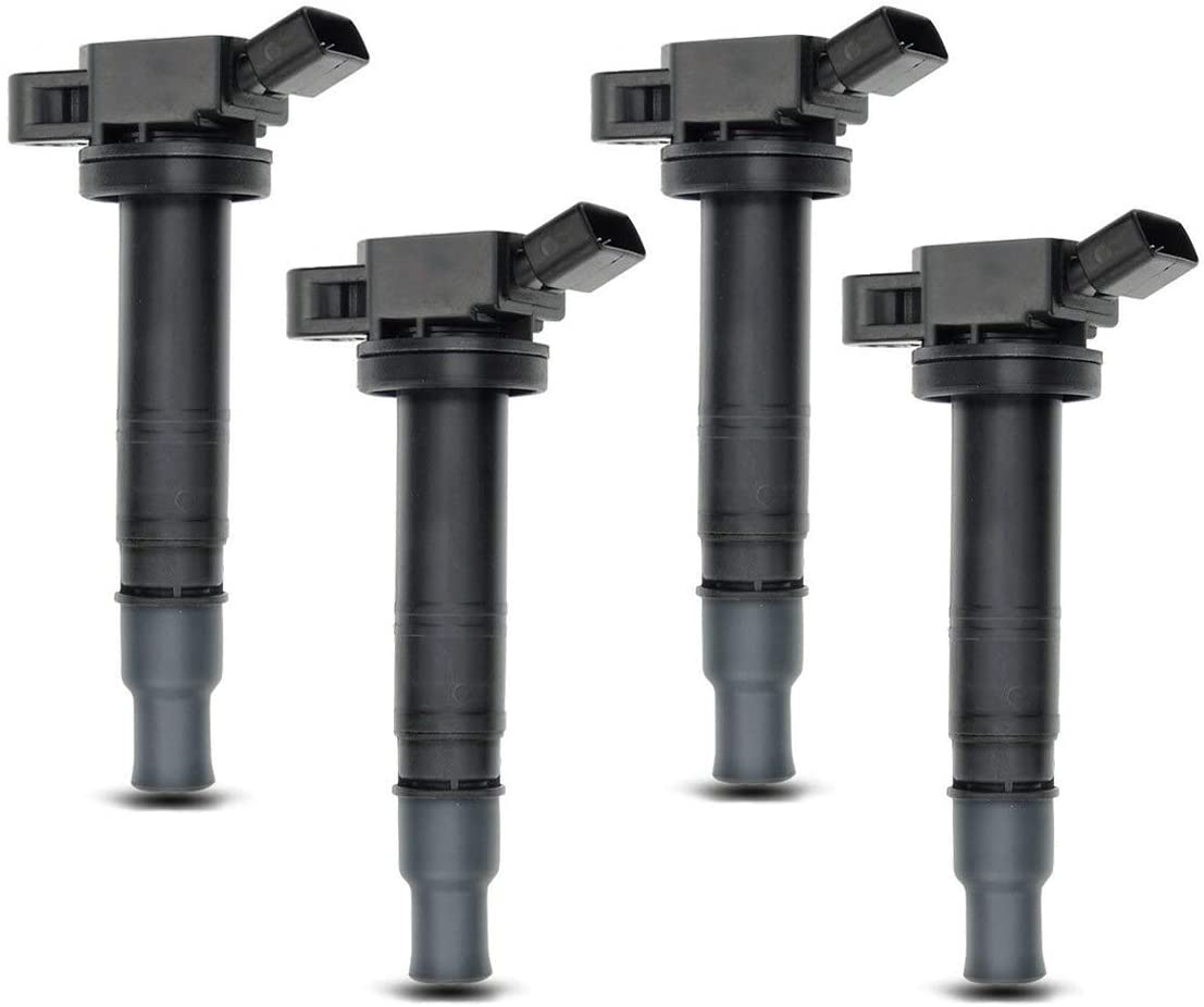 Set of 4 Ignition Coils Pack for Toyota Tacoma Camry 4Runner Solara Matrix Highlander Tundra Lexus IS F Scion XB