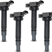 Set of 4 Ignition Coils Pack for Toyota Tacoma Camry 4Runner Solara Matrix Highlander Tundra Lexus IS F Scion XB
