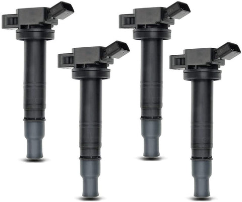 Set of 4 Ignition Coils Pack for Toyota Tacoma Camry 4Runner Solara Matrix Highlander Tundra Lexus IS F Scion XB