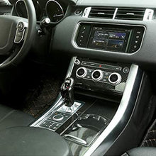 Carbon Fiber Style Console Air Conditioner Button Frame Cover Trim for Land Rover Range Rover Sport 2014-2017