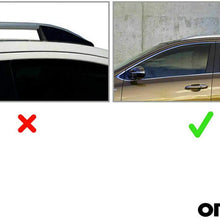 OMAC Silver Aluminum Roof Top Wing Bar Cross Bars Cargo Rack - Luggage, Ski, Kayak Carrier | 165 LBS / 75 KG Load Capacity - Set 2 Pcs | Fits Audi Q7 (4L) 2007-2015