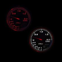 XinQuan Wang Fuel Gauges 60MM Car Turbo Boost Gauge Black Face Car Gauge Car Meter with Sensor Auto Gauge