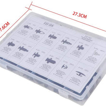 ROADFAR 242Pcs Car Fasteners Push Type Fender Rivet Clips fit for GM Ford Toyota Honda Chrysler