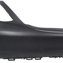 Rear Bumper Cover For 2015-18 Mercedes Benz C300 Sedan w/Parktronic Holes CAPA