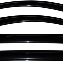 VIOJI 4pcs Compatible with 2008-2012 Honda Accord Sedan Smoke Deflector Sun Rain Guard Vent Shade Window Visors