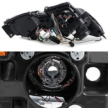 For 2006-2011 Lexus GS300 GS350 Xenon HID Type LED Strip w/DRL Black Headlights Headlamps Replacement Pair