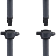 JDMON Compatible with Ignition Coils Pack Chrysler Dodge Jeep 200 Sebring Avenger Caliber Journey Compass Patriot 2007-2017 Replace for 4606824AB UF557 C1587 1.8L 2.2L 2.4L set of 4