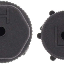 ApplianPar AC R134a Valve Cap Air Conditioning Service System Charging Port Cover Leakproof Hat A/C 13mm Low and 16mm High Pressure Side Pack of 10