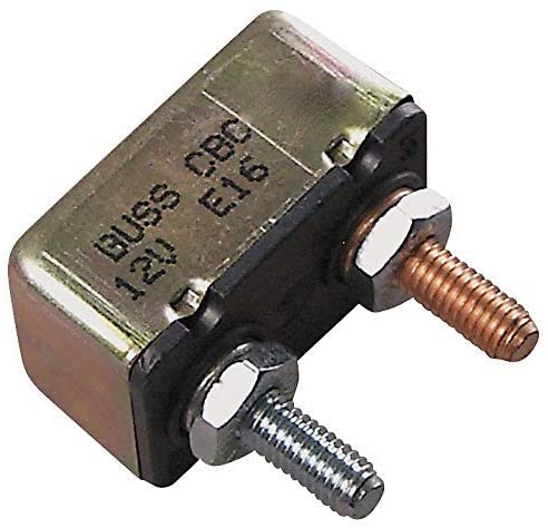 CBC Series Automotive Circuit Breaker, Plug In Mounting, 10 Amps, 10-32 Stud Terminal Connection,pack of 5