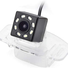 eHANGO Car Rear View Camera with 4 Pin to RCA Cable Bracket License Plate Lights Housing Mount for Honda Civic/Honda Accord/Honda Spirior/Honda City/Fit Sedan/Honda Civic/Ciimo (8 LED)