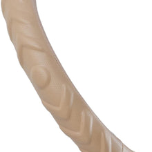 Motor Trend 100% Odorless Car Steering Wheel Cover - Comfort Cushion Grip, Tan Beige Small Size (13.5 to 14.5 Inch)